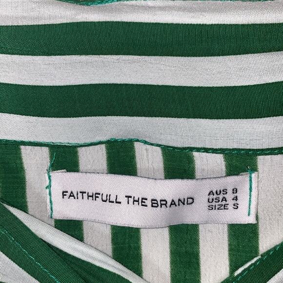 Faithfull The Brand Zeus Striped Wrap Skirt - Picture 6 of 8